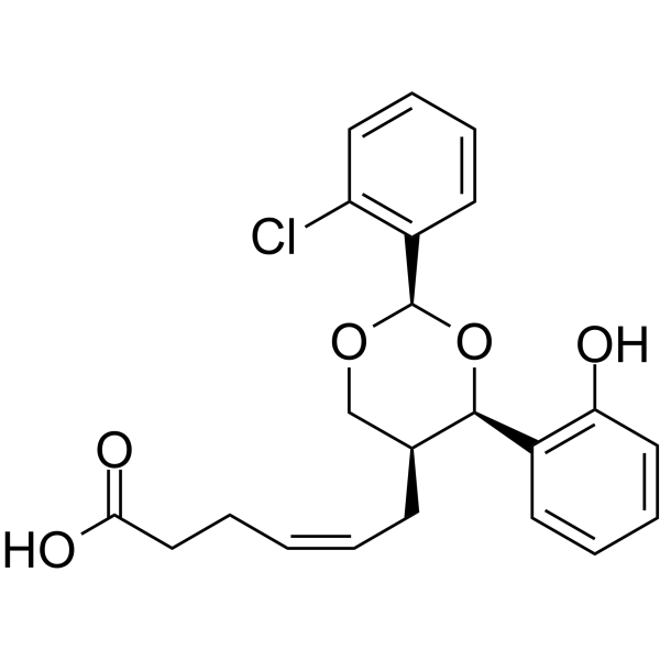 6-(2-(2-氯苯基-4-羟苯基)-1,3-二烷-5-基)己烯酸图片