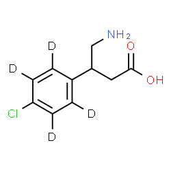 (±)-Baclofen-d4 Structure