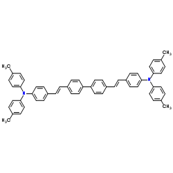 4,4'-双[4-(二对甲苯基氨基)苯乙烯基]联苯结构式
