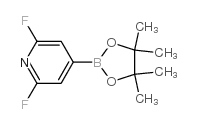 2,6-Difluoro-4-(4,4,5,5-tetramethyl-1,3,2-dioxaborolan-2-yl)pyridine Structure
