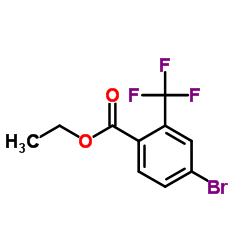4-Bromo-2-(trifluoromethyl)benzoic acid ethyl ester Structure