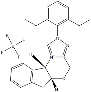 (5AR,10BS)-2-(2,6-二乙基苯基)-5A,10B-二氢-4H,6H-茚并[2,1-B][1,2,4]三唑[4,3-D][1,4]恶嗪四氟硼酸盐图片