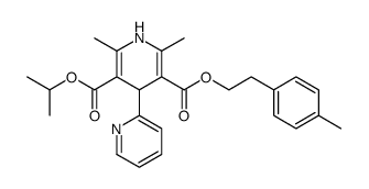 3-O-[2-(4-methylphenyl)ethyl] 5-O-propan-2-yl 2,6-dimethyl-4-pyridin-2-yl-1,4-dihydropyridine-3,5-dicarboxylate Structure