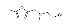 2-(N-2'-chloroethylmethylaminomethyl)-5-methylfuran Structure