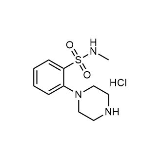 N-甲基-2-(哌嗪-1-基)苯磺酰胺盐酸盐结构式