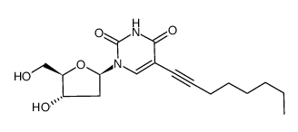 1-(2-deoxy-β-D-erythro-pentofuranosyl)-5-(oct-1-ynyl)uracil Structure