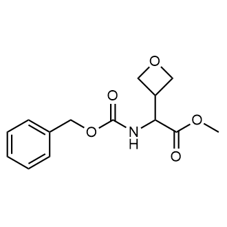 2-(苄氧羰基氨基)-2-(氧杂环丁-3-基)乙酸甲酯结构式