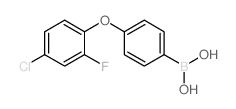 (4-(4-氯-2-氟苯氧基)苯基)硼酸结构式
