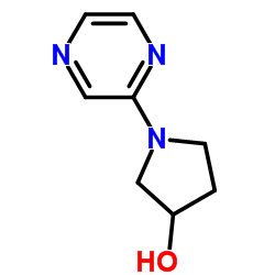 1-(2-Pyrazinyl)-3-pyrrolidinol Structure