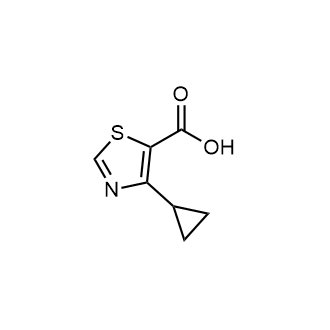 4-环丙基-1,3-噻唑-5-羧酸结构式