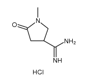 1-甲基-2-氧代吡咯烷-4-甲脒盐酸盐结构式