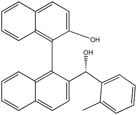 (S)-2-羟基-2'-[(R)-羟基(邻甲苯基)甲基]-[1,1'-联萘]结构式