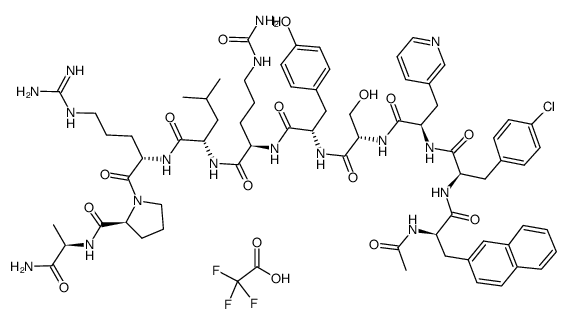 cetrorelix trifluoroacetate Structure