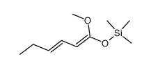 1-((trimethylsilyl)oxy)-1-methoxy-1,3-hexadiene Structure