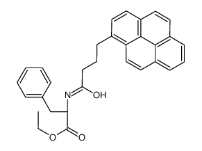 N-4-(1-PYRENE)BUTYROYL-L-PHENYLALANINE, ETHYL ESTER Structure