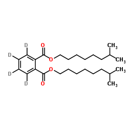 邻苯二甲酸二异壬酯-d4结构式