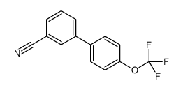 3-[4-(trifluoromethoxy)phenyl]benzonitrile structure