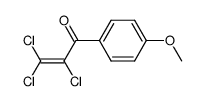 1-(4-methoxyphenyl)-2,3,3-trichloro-1-oxopropene结构式