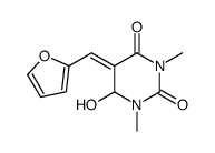 (5E)-5-(furan-2-ylmethylidene)-6-hydroxy-1,3-dimethyl-1,3-diazinane-2,4-dione Structure