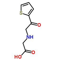 {[2-Oxo-2-(2-thienyl)ethyl]amino}acetic acid结构式