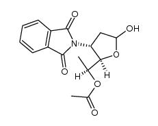 5-O-acetyl-2,3,6-trideoxy-3-phthalimido-β-L-ribo-hexofuranose结构式