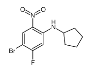 4-bromo-N-cyclopentyl-5-fluoro-2-nitroaniline picture