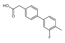 [4-(3-Fluoro-4-Methylphenyl)phenyl]acetic acid结构式