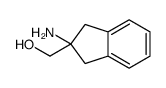 2-氨基-2,3-二氢-1H-茚-2-甲醇结构式