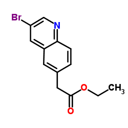 2-(3-溴喹啉-6-基)乙酸乙酯结构式