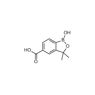 1-Hydroxy-3,3-dimethyl-1,3-dihydrobenzo[c][1,2]oxaborole-5-carboxylic acid Structure