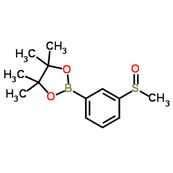 3-甲基亚磺酰基苯硼酸频哪醇酯结构式