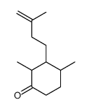 2,4-dimethyl-3-(3-methylbut-3-enyl)cyclohexan-1-one结构式