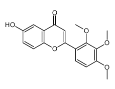 6-hydroxy-2-(2,3,4-trimethoxyphenyl)chromen-4-one Structure