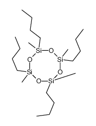 2,4,6,8-tetrabutyl-2,4,6,8-tetramethylcyclotetrasiloxane Structure