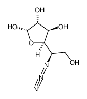 5-叠氮基-5-脱氧-α-D-呋喃葡萄糖结构式