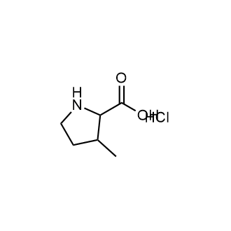 3-甲基吡咯烷-2-羧酸盐结构式