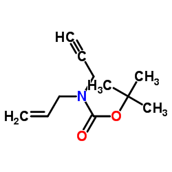 2-丙烯基-2-丙炔氨基甲酸叔丁酯结构式