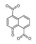 Quinoline, 4,8-dinitro-, 1-oxide结构式