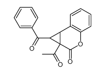1a-acetyl-1-benzoyl-1a,7b-dihydro-1H-cyclopropa[c]chromen-2-one结构式