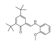 2,4-ditert-butyl-6-[(2-methoxyanilino)methylidene]cyclohexa-2,4-dien-1-one Structure