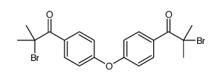 2-bromo-1-[4-[4-(2-bromo-2-methylpropanoyl)phenoxy]phenyl]-2-methylpropan-1-one结构式