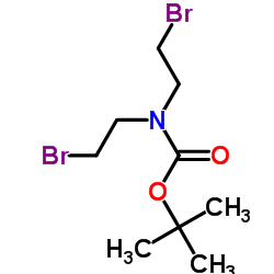 tert-Butyl bis(2-bromoethyl)carbamate structure