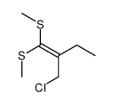 2-(chloromethyl)-1,1-bis(methylsulfanyl)but-1-ene结构式