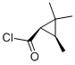 Cyclopropanecarbonyl chloride, 2,2,3-trimethyl-, cis- (9CI) Structure