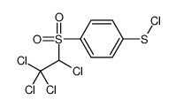 [4-(1,2,2,2-tetrachloroethylsulfonyl)phenyl] thiohypochlorite结构式