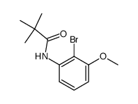 N-(2-bromo-3-methoxyphenyl)-2,2-dimethylpropionamide Structure