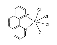 cis[-Pt(1,10-phenanthroline)Cl4] Structure