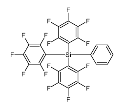 tris(2,3,4,5,6-pentafluorophenyl)-phenylsilane结构式