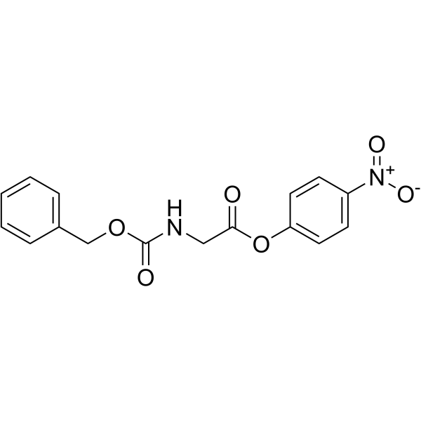 N-苄氧羰基甘氨酸-4-硝基苯酯结构式