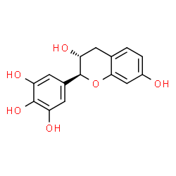 (+)-5-[(2S)-3,4-Dihydro-3α,7-dihydroxy-2H-1-benzopyran-2β-yl]-1,2,3-benzenetriol Structure